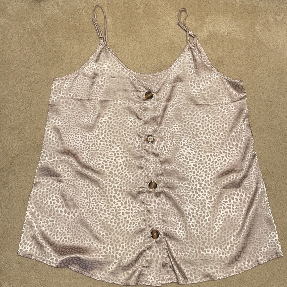 Animal Print Tank Blouse